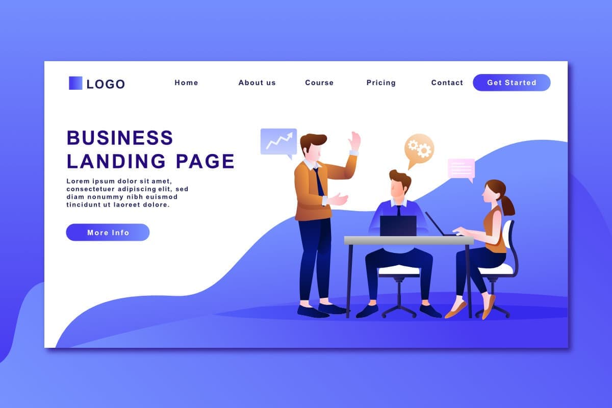 Landing Page with Tailwind CSS