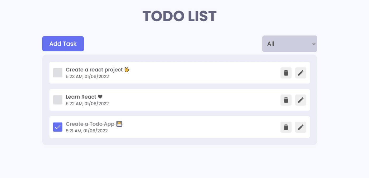 React & Zustand Todo App